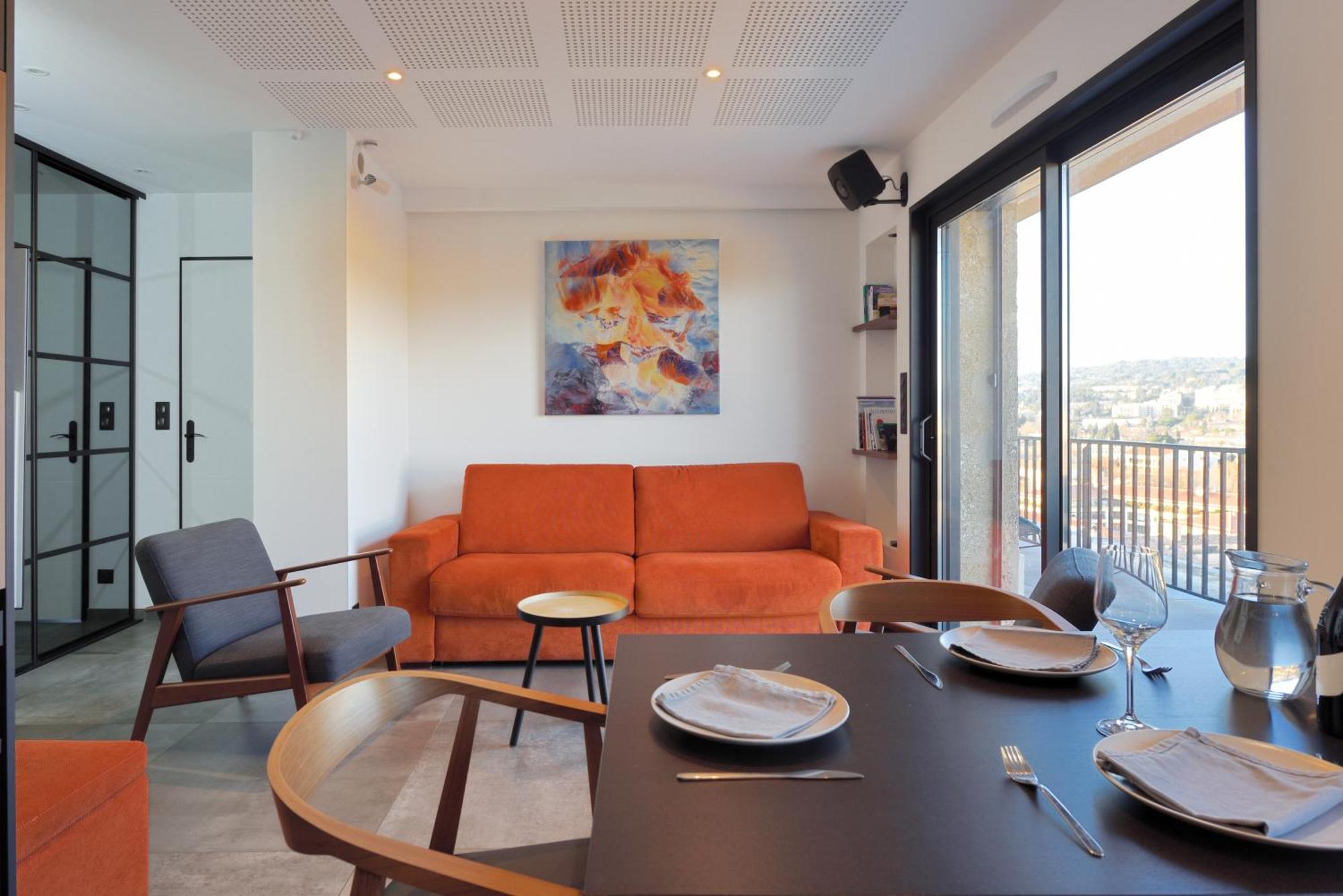 Aix Rooftop Luxe T2 - Hypercentre Rotonde - Terrasse - Vue - Parking Apartment *