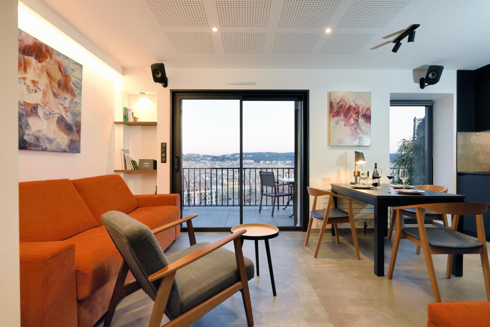 Apartment Aix Rooftop Luxe T2 - Hypercentre Rotonde - Terrasse - Vue - Parking