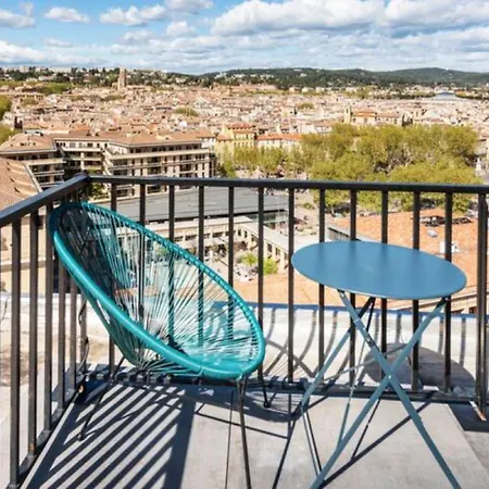 Aix Rooftop Appartement Luxe T2 - Hypercentre Rotonde - Terrasse - Vue - Parking Aix-en-Provence Exterior foto