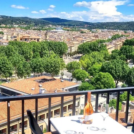 Aix Rooftop Appartement Luxe T2 - Hypercentre Rotonde - Terrasse - Vue - Parking Aix-en-Provence Exterior foto